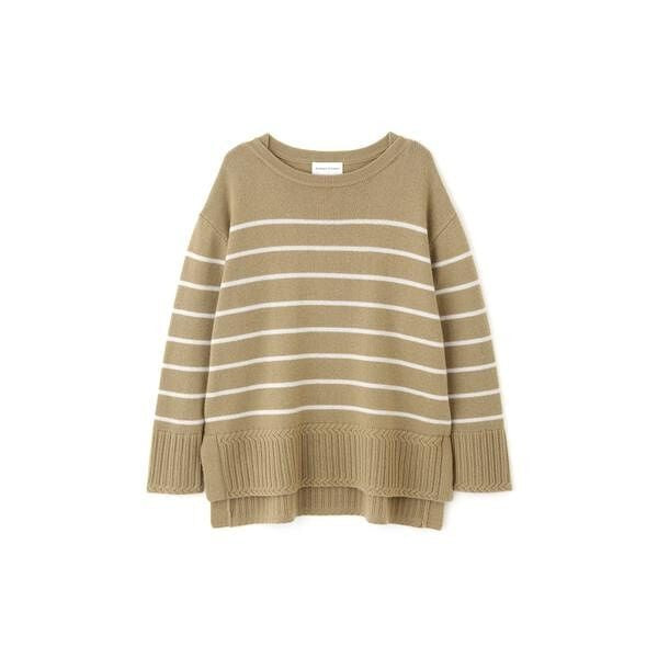 ウールカシミヤクルーボーダーPO