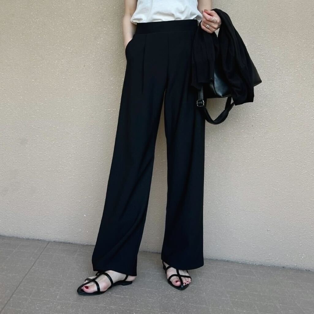 セミワイドスムースパンツ