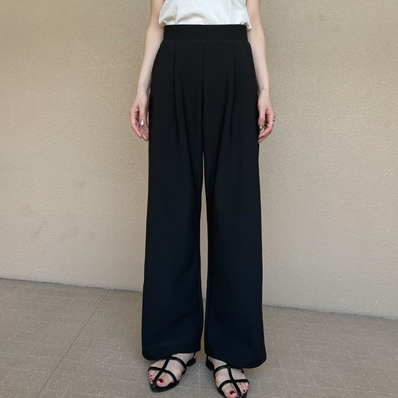 セミワイドスムースパンツ