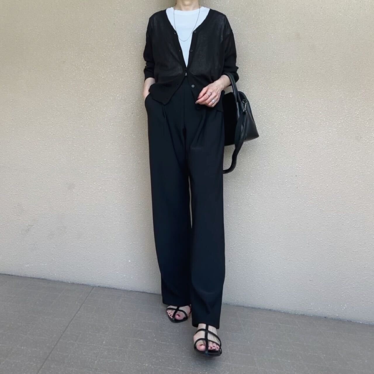 セミワイドスムースパンツ