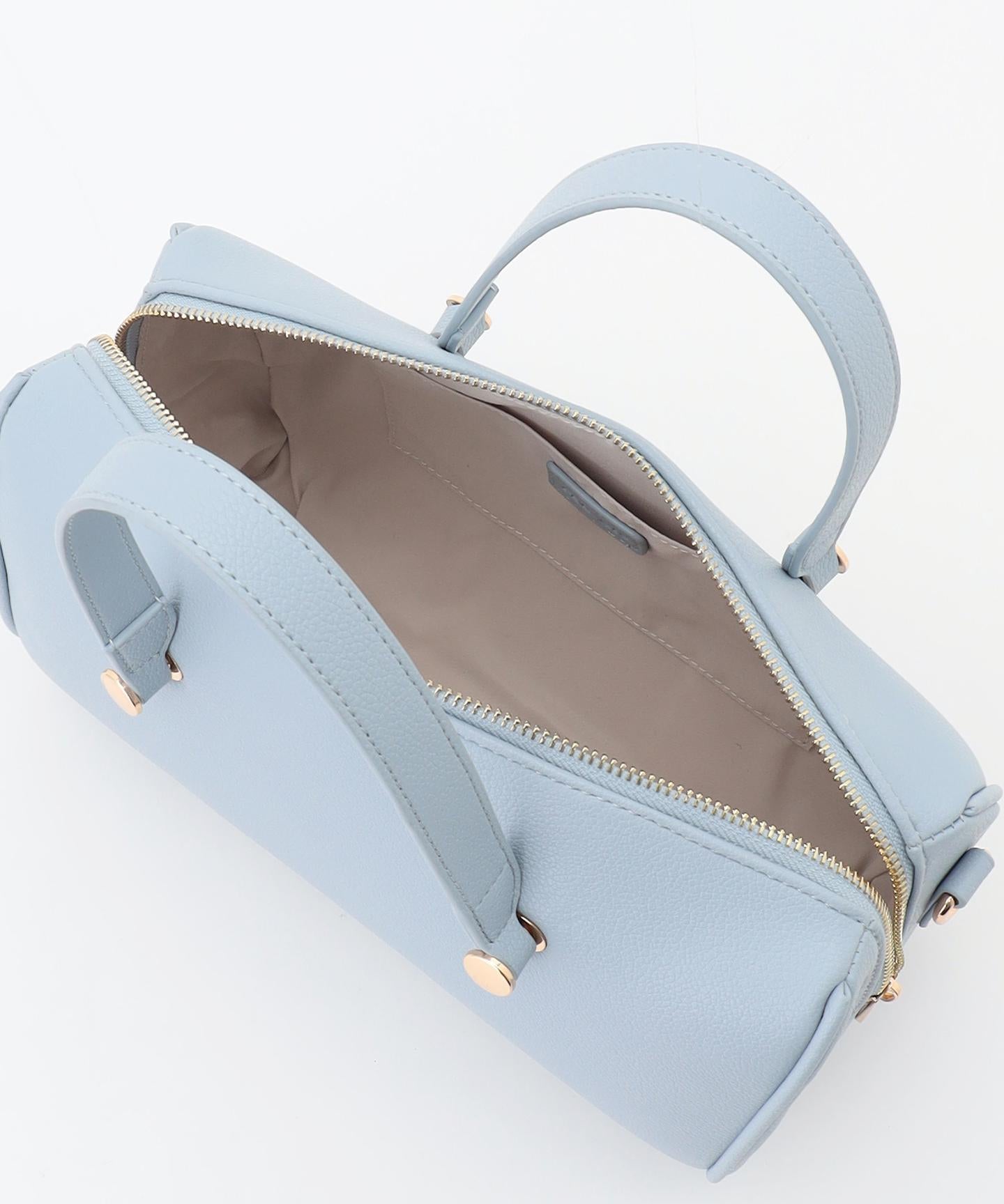 メタルアクセント ボストンバッグ