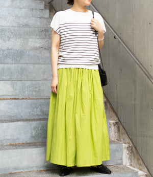 コンパクトフレンチスリーブニットT