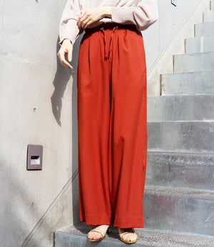 ウエストドロストイージーワイドパンツ