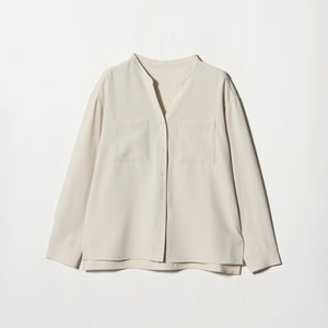 スキッパー ポケット ロングスリーブ シャツ マシンウォッシャブル