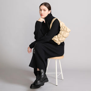 ギャザー ムーン ワンショルダーバッグ