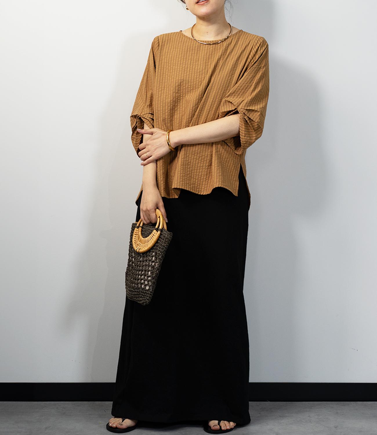 サッカーストライプブラウス