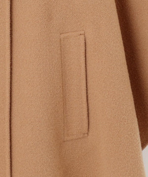 ウールライトリバー ポンチョシルエット コート