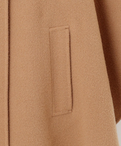 ウールライトリバー ポンチョシルエット コート