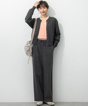 ヴィスコースストレッチ Vネック ニットカーディガン