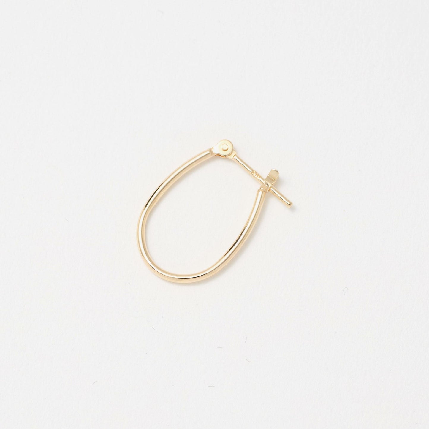 K10 パイプ オーバル フープピアス