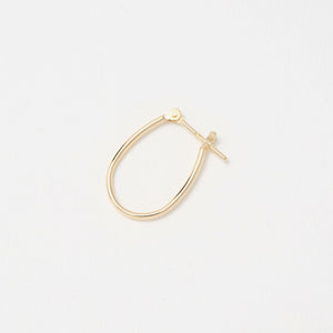 K10 パイプ オーバル フープピアス