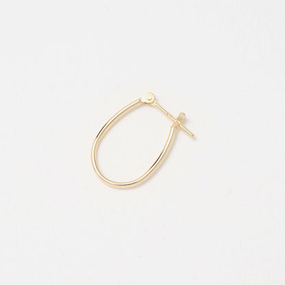 K10 パイプ オーバル フープピアス