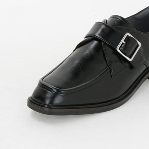 スクエア モンク ストラップ シューズ / モンクシューズ 撥水