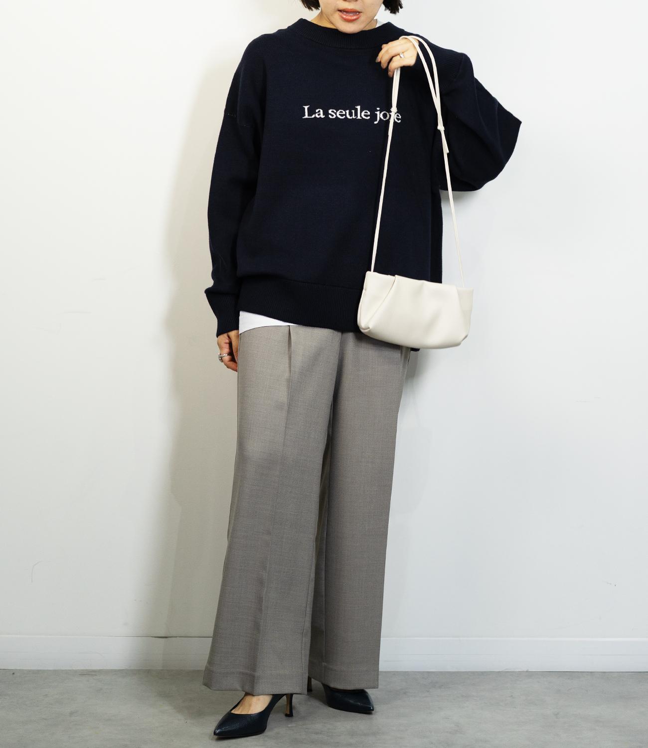 センタープレスストレートパンツ