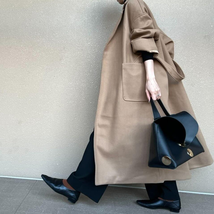 ベルテッドロングコート – &DROBE (アンドローブ)