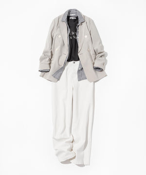 23区DENIM ストレッチ ワイドパンツ