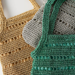 メタリックコード ミニ トートバッグ