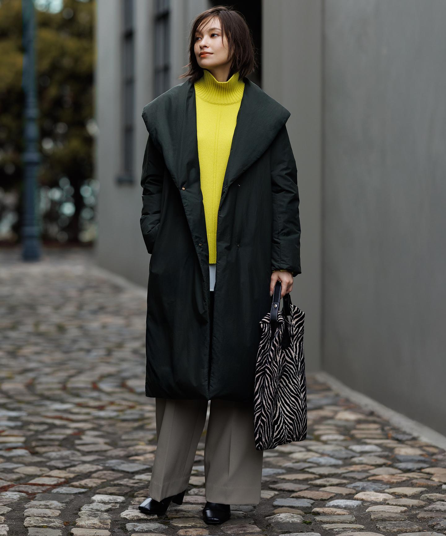 ソフトカシミヤミックス ハイネックニット