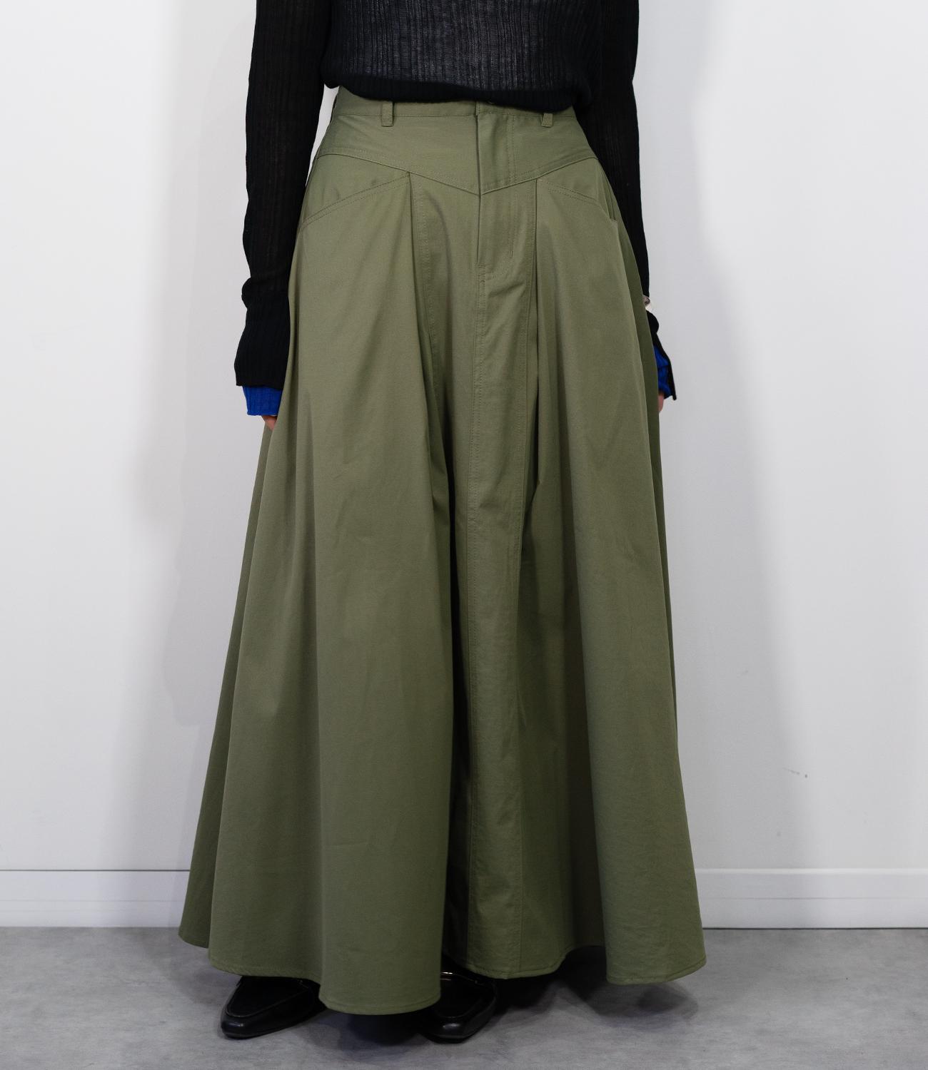 タックツイルフレアスカート