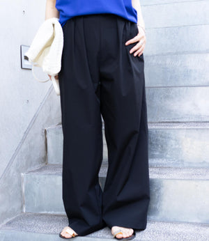【接触冷感】ワイドストレートパンツ
