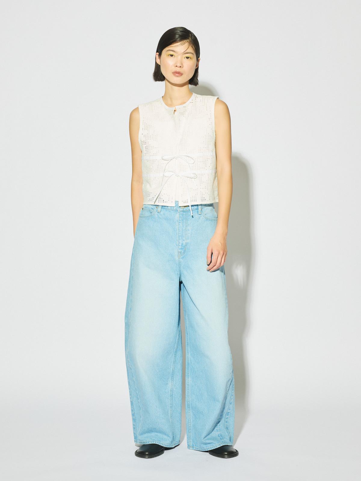MIDIUMISOLID for Ladies バレルレッグワイドデニム