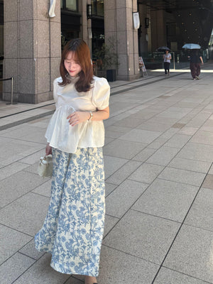 フローラル総柄マキシスカート