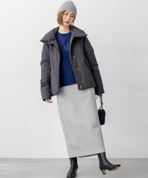 ダブルフェイス プルオーバー ニット