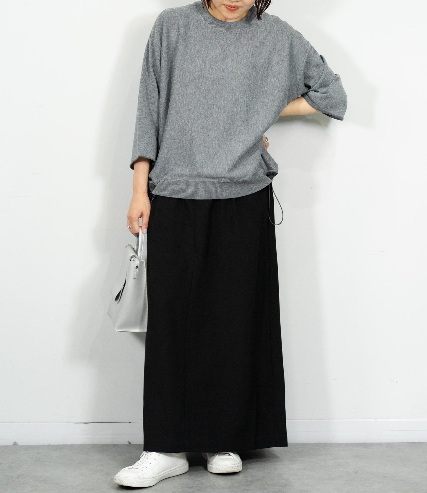 スウェットライクニットTシャツ