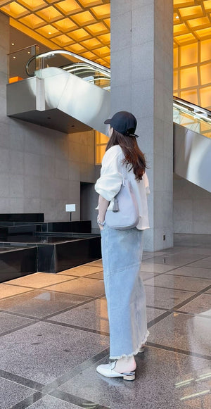 カットオフデニムマーメードスカート