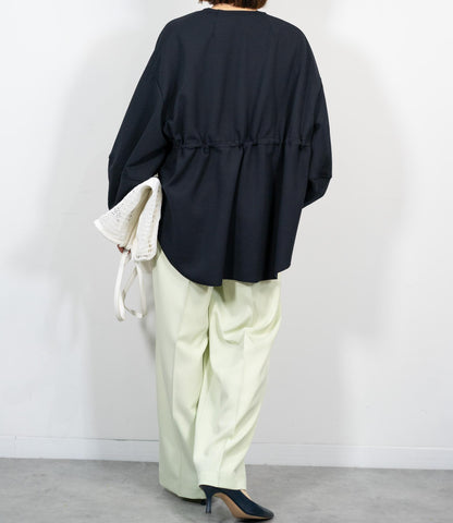 センタープレスセミワイドパンツ