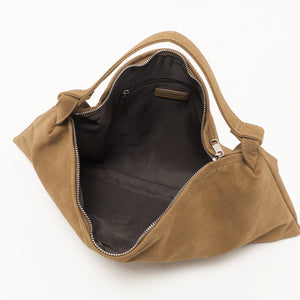 スエードライク スクエア ショルダーバッグ