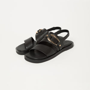 オーバルバックル サンダル15↑