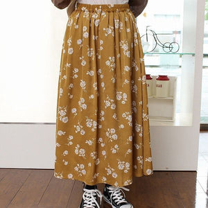 花柄ロングスカート