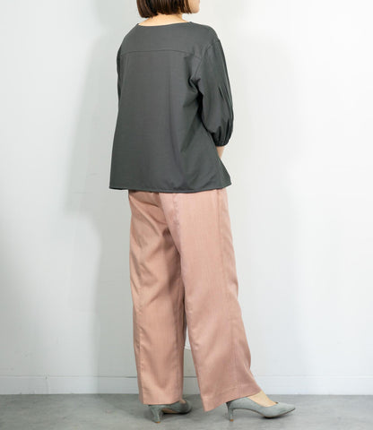 シルケットVネックカットソー