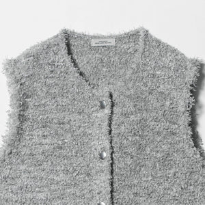 フリンジラメ ノースリーブ ニット