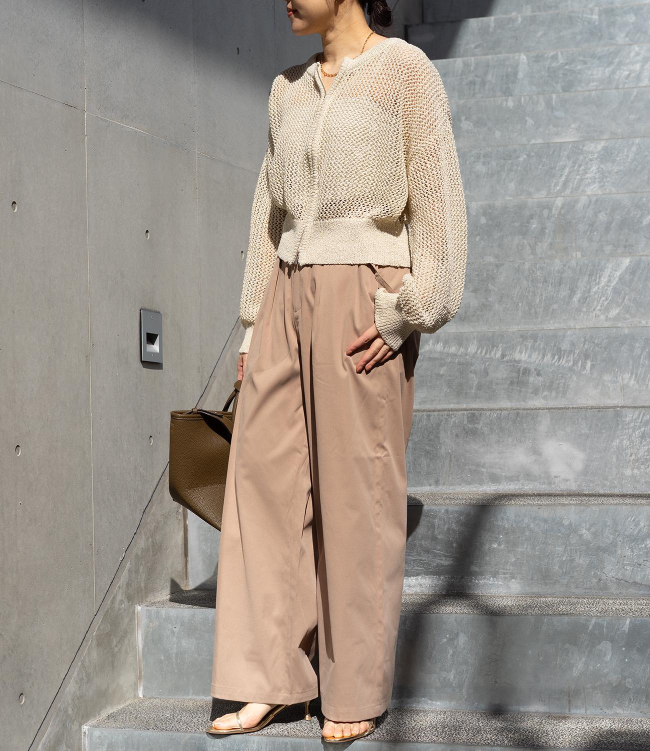 ダブルジップメッシュラメカーデブルゾン