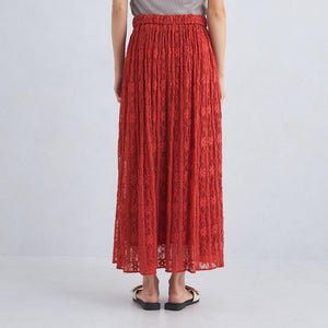 2WAY レース ロング スカート