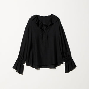 ラッフル スキッパーブラウス