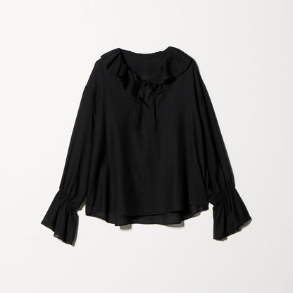 ラッフル スキッパーブラウス