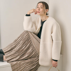 【WEB限定】ボア×フェイクムートン リバーシブルジャケット