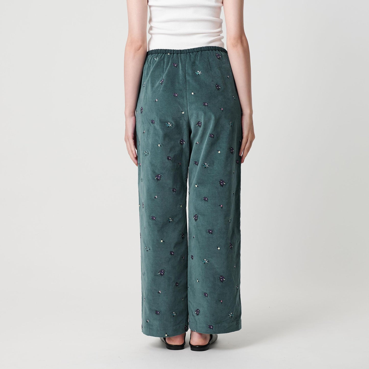 エンブロイダリー イージーパンツ