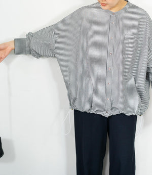 バルーンドロストコットンシャツ