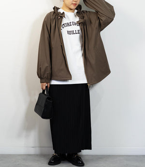 サーブルクロスフリルブルゾン