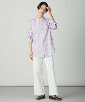 BASIC STRETCH DENIM ワイド ストレート デニム