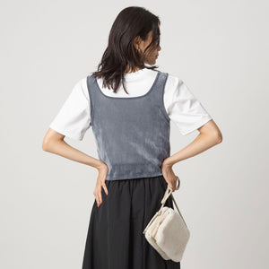 シアー フロッキー タンクトップ