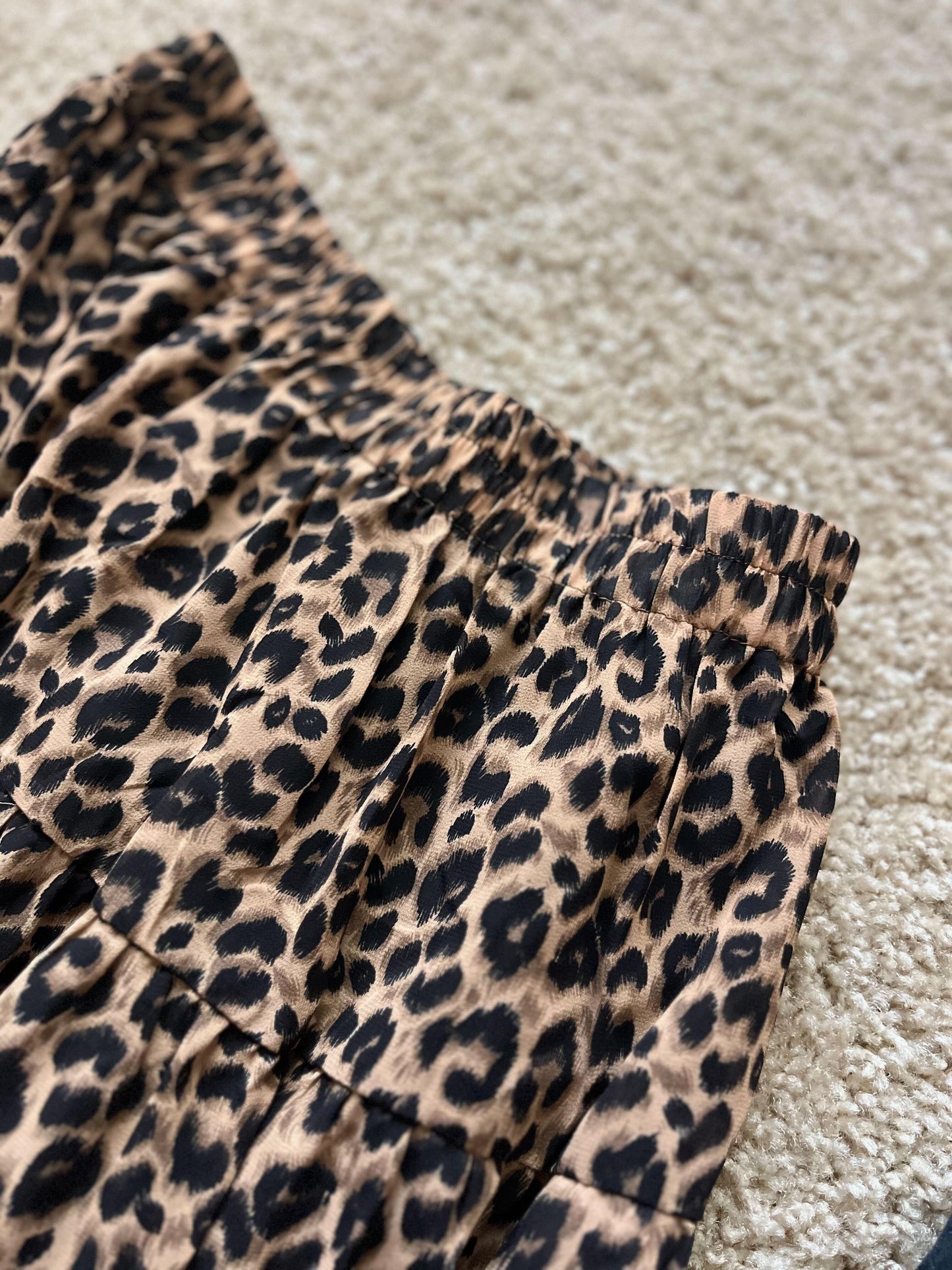 レオパードティアードスカート