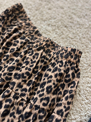 レオパードティアードスカート