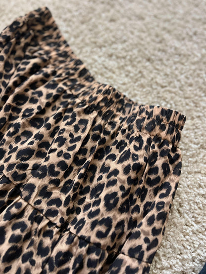 レオパードティアードスカート