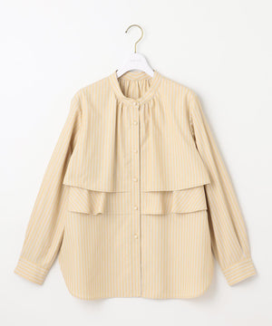 ラッフルレイヤード ブラウス