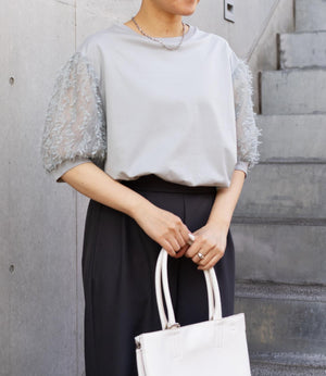 シアーフリンジドッキングカットソー